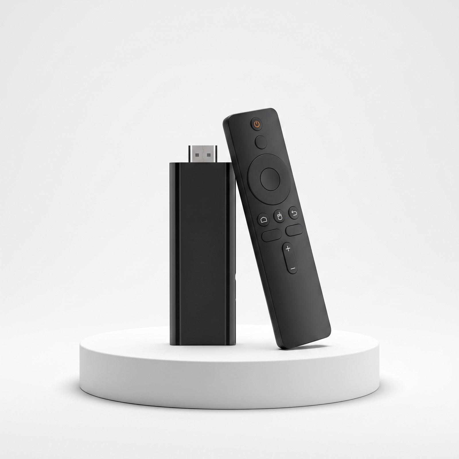 Google TV streaming stick met verlichte spraakafstandsbediening